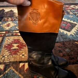 Two-Tone Leather women’s Boots